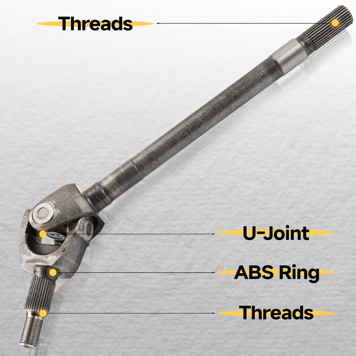 Front Left Driver Side CV Axle Shaft Dana 186 mm Axle Fit For Jeep Wrangler Sahara JK 2007-2017 Dana 30# 68145055AA, YAW39127