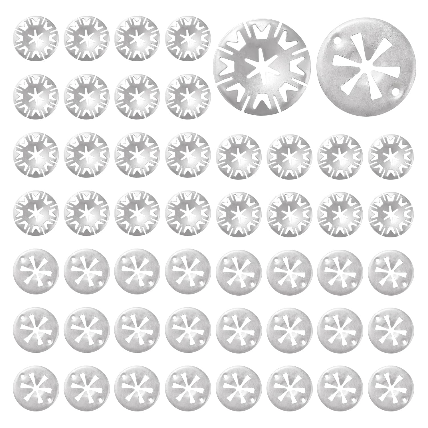 VooGenzek 50 Sztuk 2 Style 30mm Zestaw Naprawczy Osłony Termicznej, Klipsy Mocujące Osłonę Termiczną, Tarcze Zaciskowe Osłony Termiczne, do Różnych Samochodów
