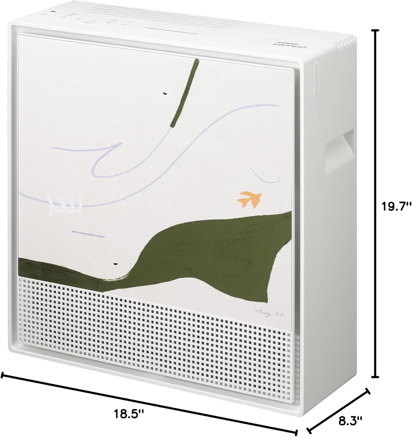COWAY Air Purifiers for Home Large Room Up to 1,860 ft², Washable Pre-Filter and True HEPA Filter for Smoke, Allergies, Pet Dander, Odor, AQI, Smart & Rapid Mode, Timer, 3yr Warranty, 250ART(GB)