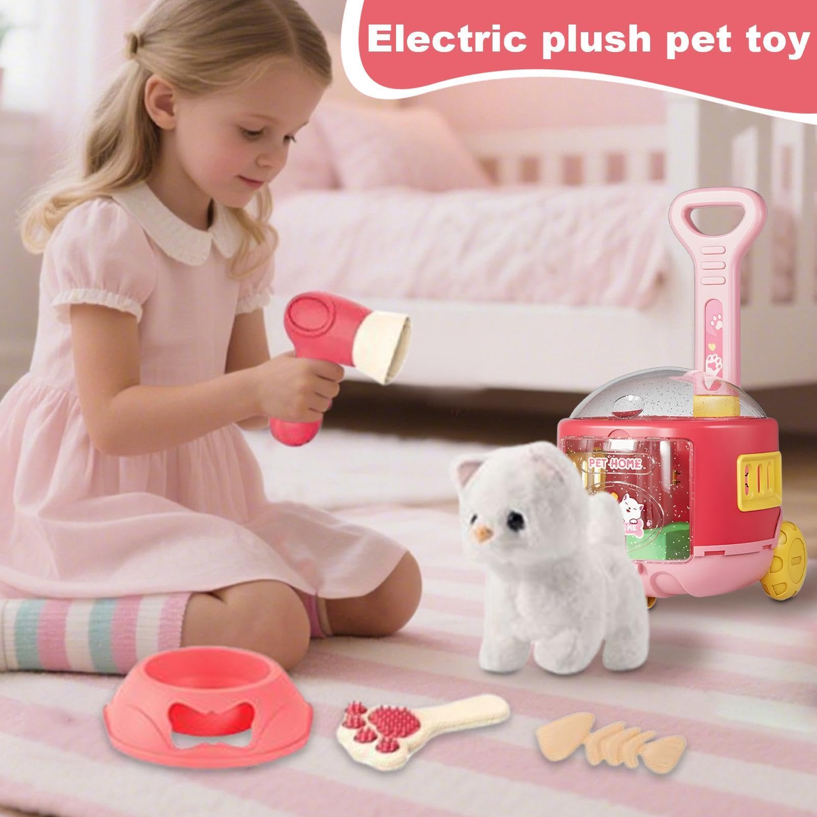 Animali Domestici Elettronici Peluche Di Animale Realistico Morbido E | Animale Peluche Elettronico Interattivo Per Bambini Bambine Maschi Femmine Regalo Di Compleanno