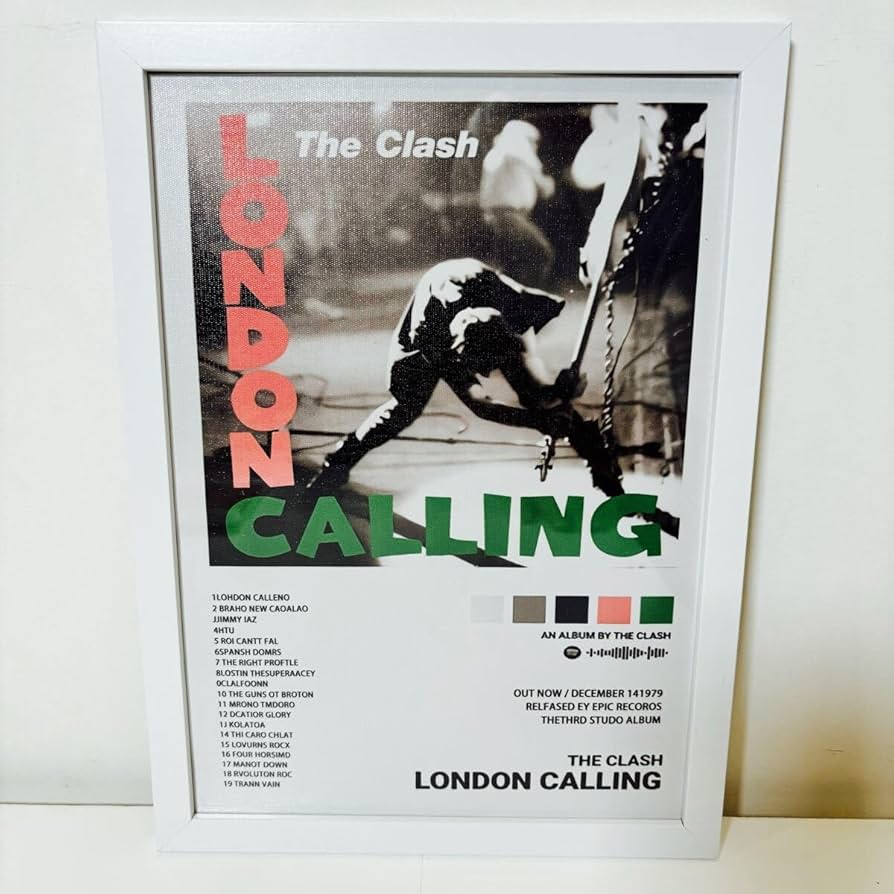 Amazon.co.jp: 白額付きポスターTHE CLASH London Calling