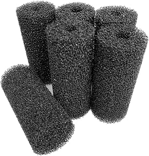 Wave Point 5.9â€³ Big Prefilter Sponge Foam Replacement Filtration Kit for Pond Aquarium Fish Tank (6pc)