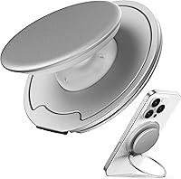 Vista 1 de Sinjimoru Soporte magnético para teléfono MagSafe — Sujeción magnética de 3000G, comodidad de silicona suave, placa de metal incluida, iPhone