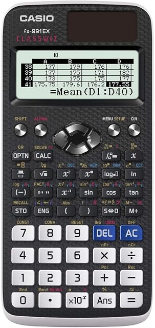 Casio FX-991EX Engineering/Scientific Calculator, Black (European Version), 3" x 6.5" x 0.4"