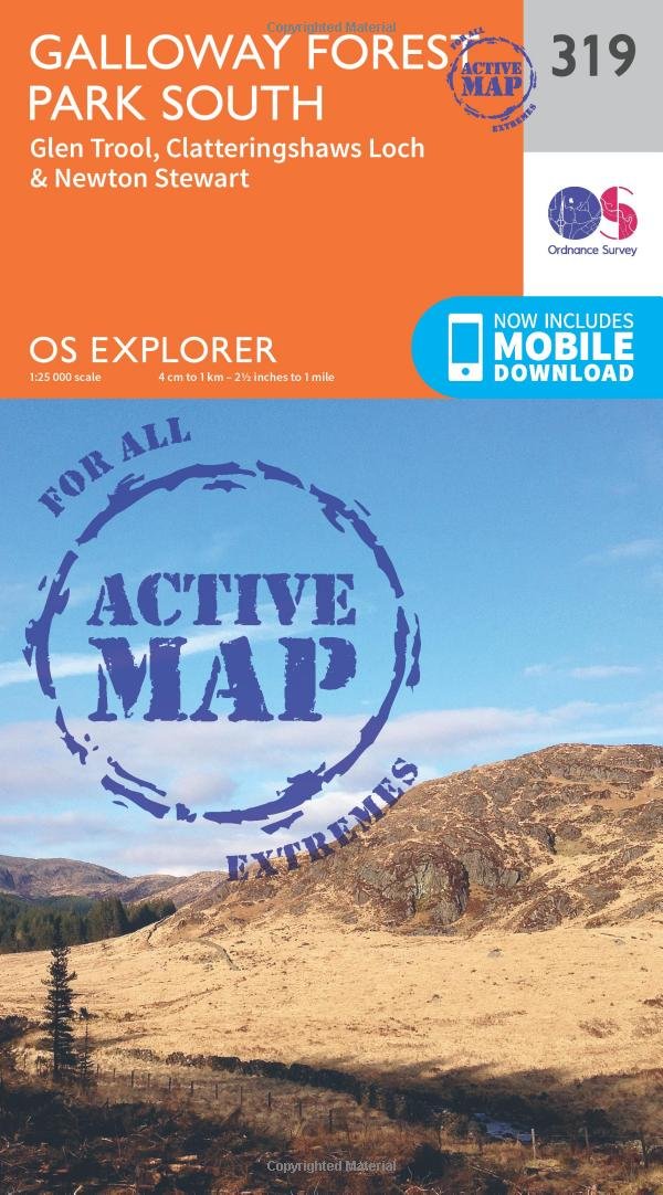 Galloway Forest Park South by Ordnance Survey (Sheet map, folded)