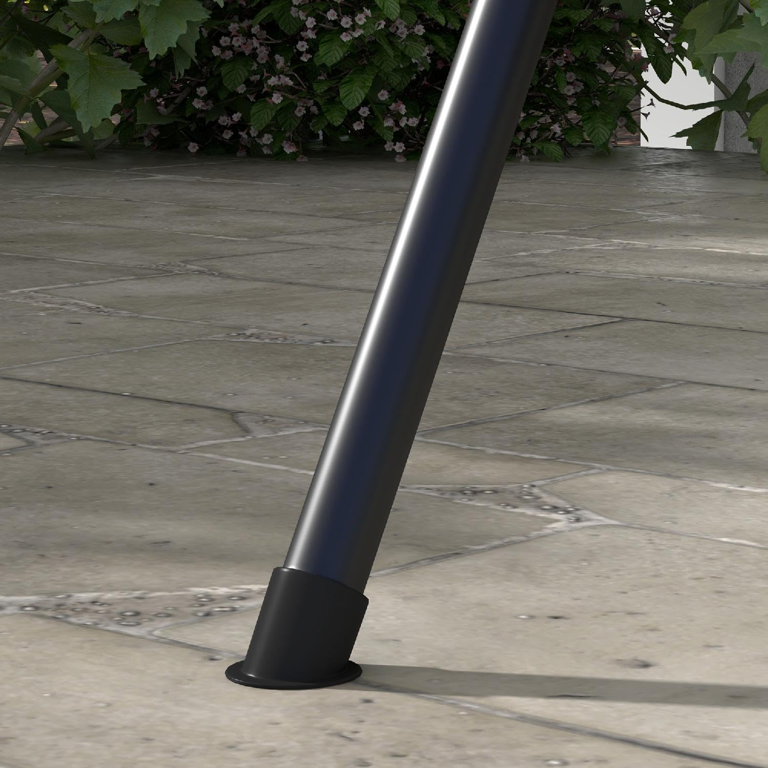 Dondolo da Giardino 3 Posti con Tettuccio Parasole in Acciaio/Poliestere Dimensioni 172x110x153 cm Colore Grigio
