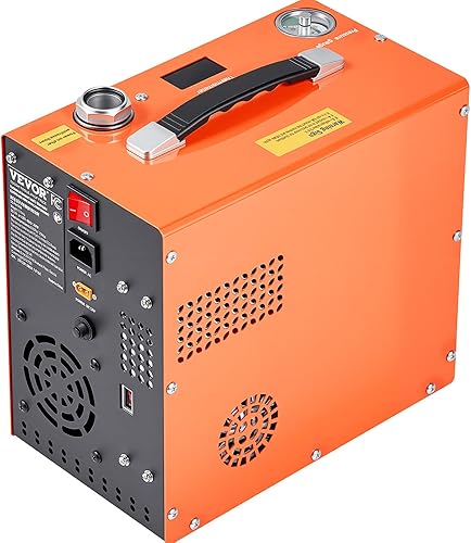 Miniatura 11 de VEVOR Compresor de aire PCP, compresor de pistola de aire PCP portátil de 4500 PSI/30 Mpa, sistema de refrigeración de agua y ventilador integrado,