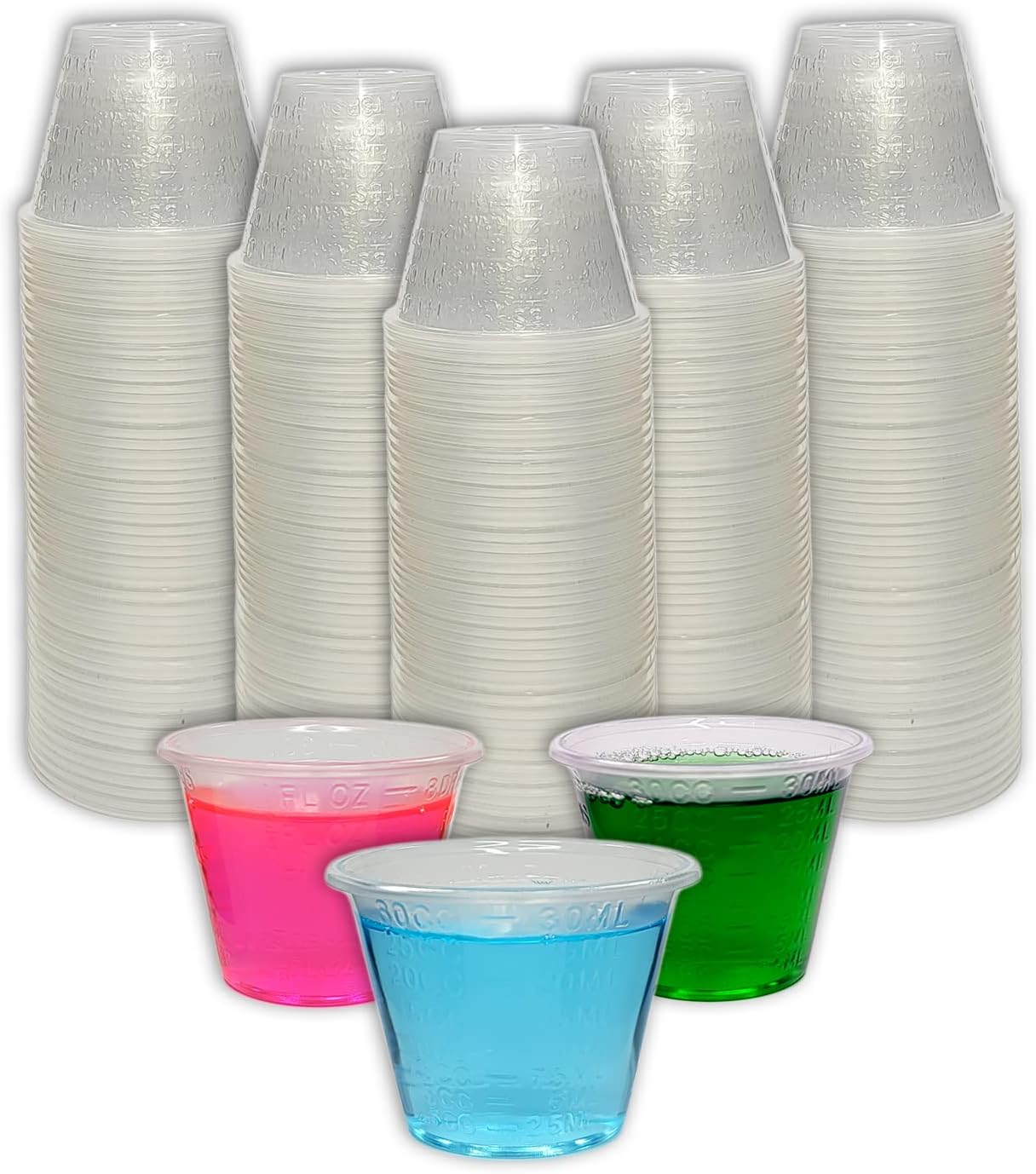 NSI 100 Epoxy Resin Mixing Cups 30ml (1 Oz) Graduated Plastic by NetSellsIt