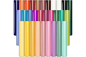 30 Sheets 12 x 10inches Puff Vinyl Heat Transfer for DIY T-Shirt