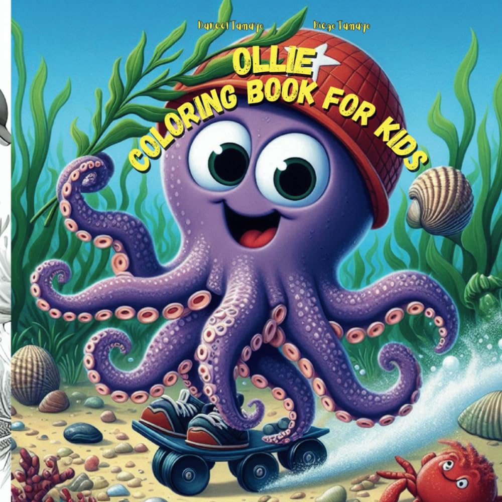 Ollie Coloring Book for Kids (Ollie's Ocean Odyssey: A Series of Undersea Adventures)