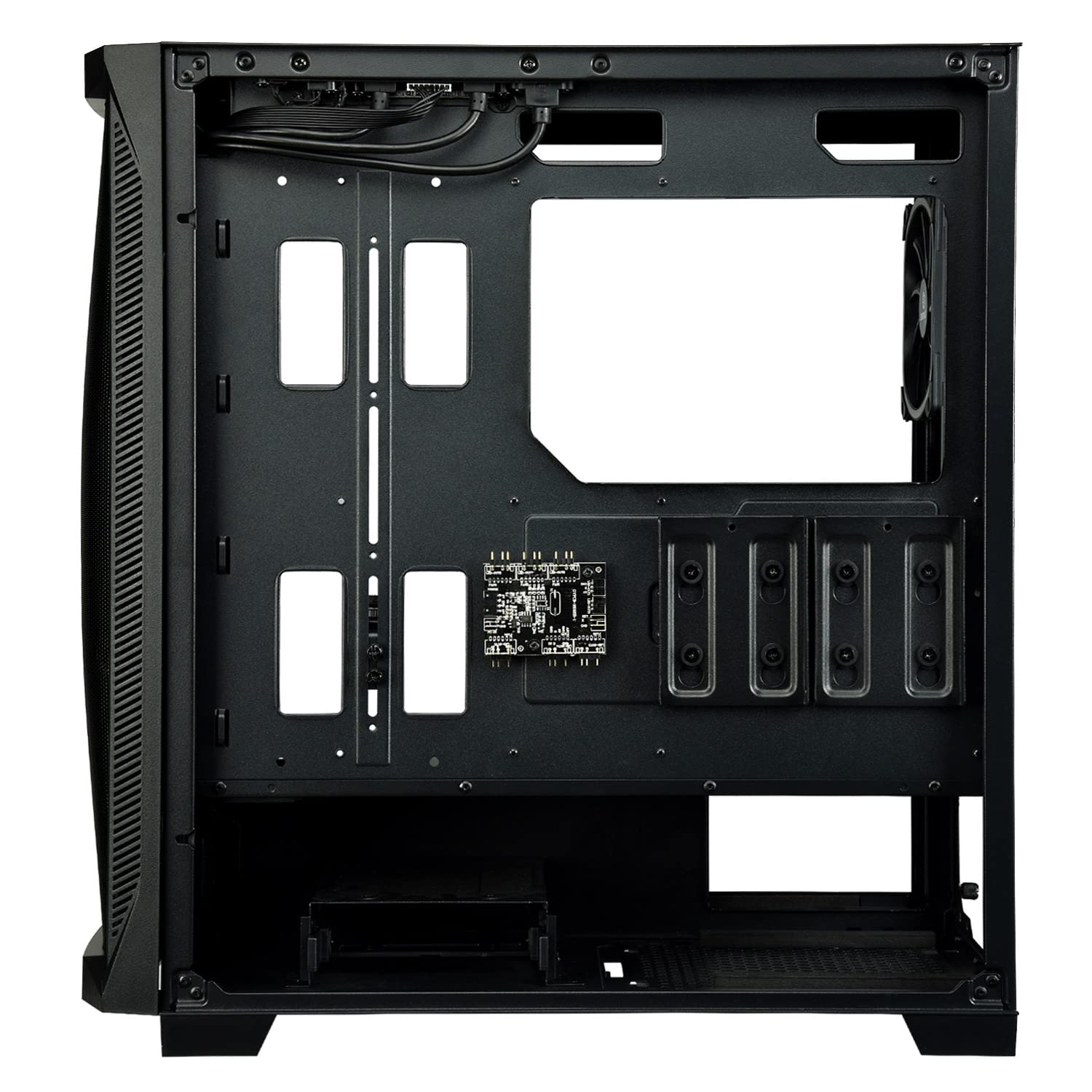 Enermax STARRYKNIGHT SK30 Custodia E-ATX per giochi per PC; Design frontale a rete curva (3 frontali SquA RGB indirizzabili da 14 cm; 1 frontale nero da 12 cm)