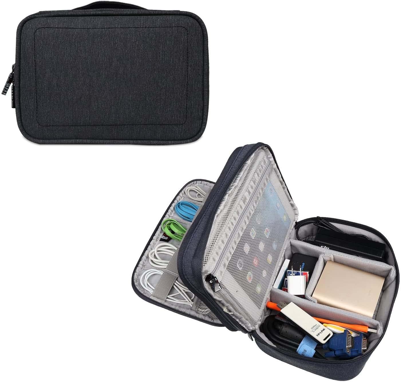 Azonee Digital Storage Bag, Tablet Computer Bag, Scattered Data Cable Storage Tool When Traveling, Used For Charging Cable, Mobile Phone, Mobile Power Supply, Mini Tablet Computer Storage