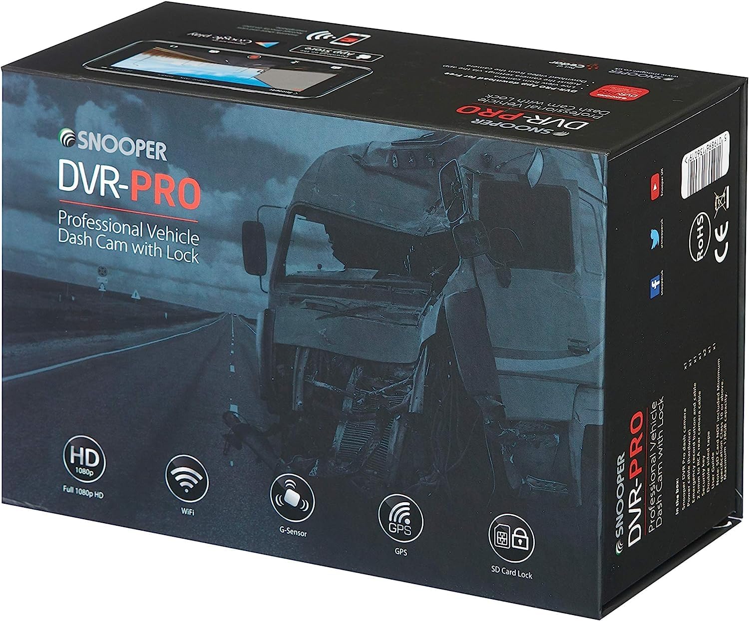 Snooper DVR-PRO Dash Cam product box