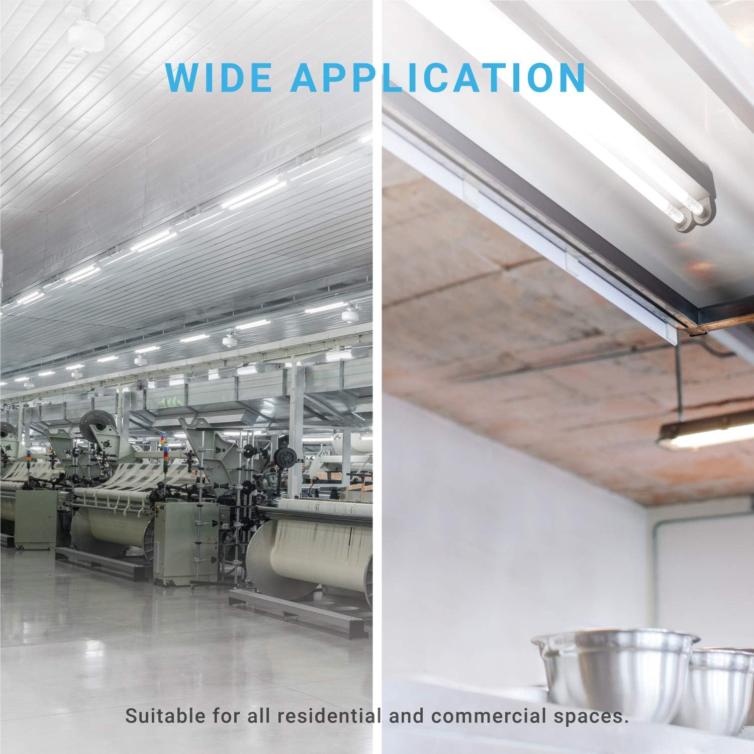 Exclusive Special PARMIDA 24-Pack 4FT LED T8 Hybrid Type A+B Light Tube, 18W, Plug & Play or Ballast Bypass, Single-Ended OR Double-Ended Connection, 5000K, 2200lm, Frosted Cover, T8 T10 T12, Shatterproof, UL & DLC