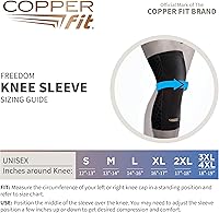 Vista 3 de Manga de Compresión para Rodilla Copper Fit Freedom
