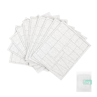 Sanderpaper for Reciprocating Sander RSH-1000, 240 Grits 10pcs with Each 24 Pads #240