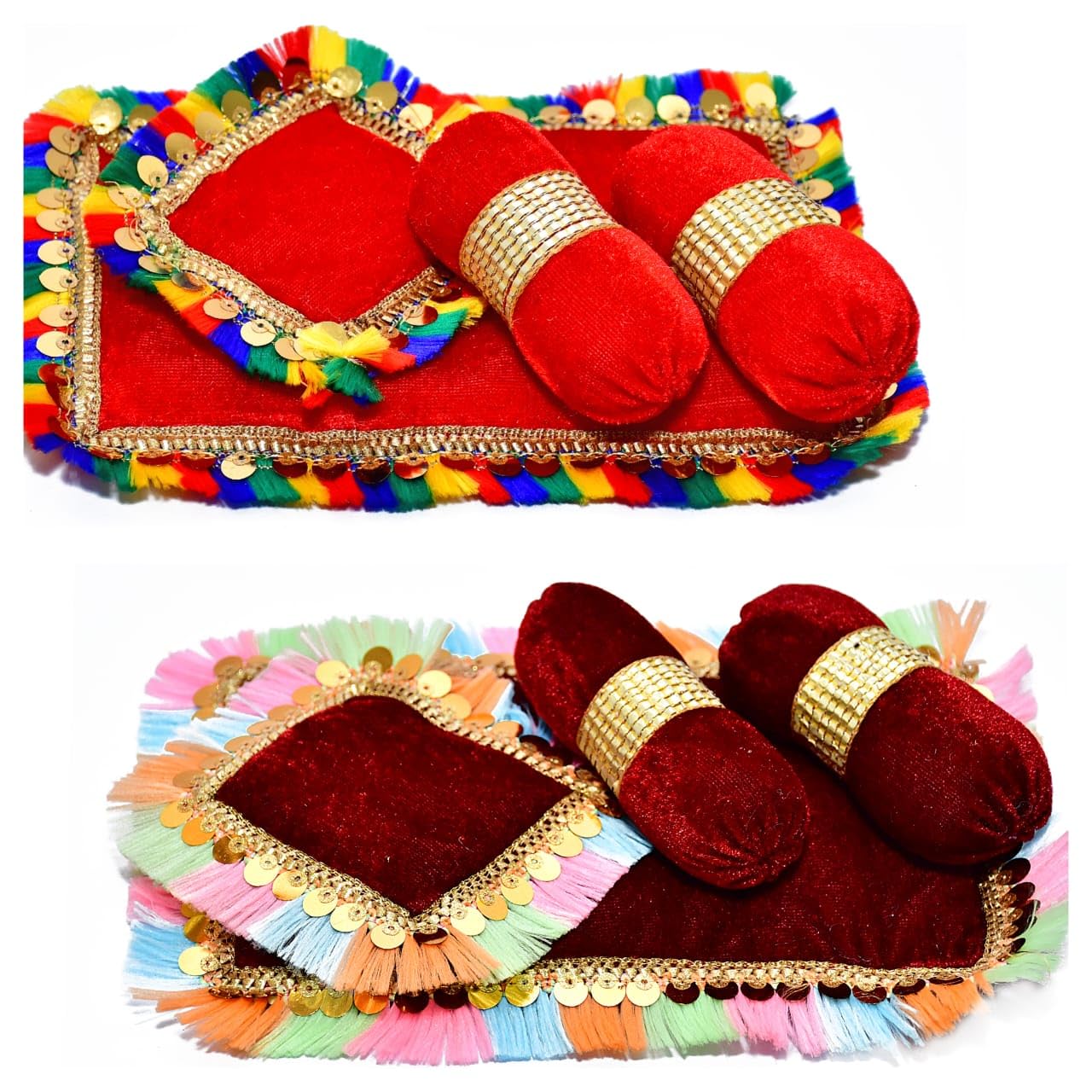 Laddu Gopal Bedding Set - Royal Velvet Design -9