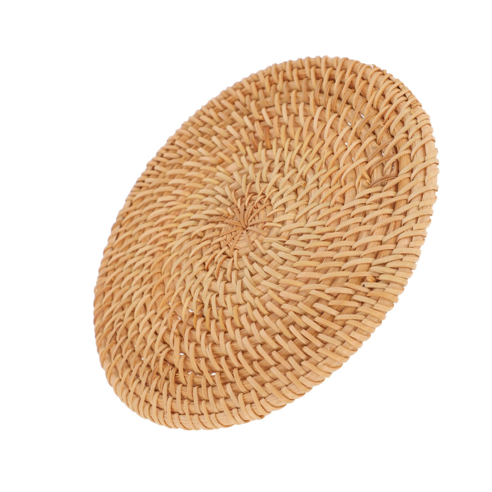 Tovaglietta Intrecciata in Rattan Marrone, Protezione Termica | 1 Pezzo, Peso Leggero, Resistenza ai Graffi, Uso su Tavolo da Pranzo e Tè