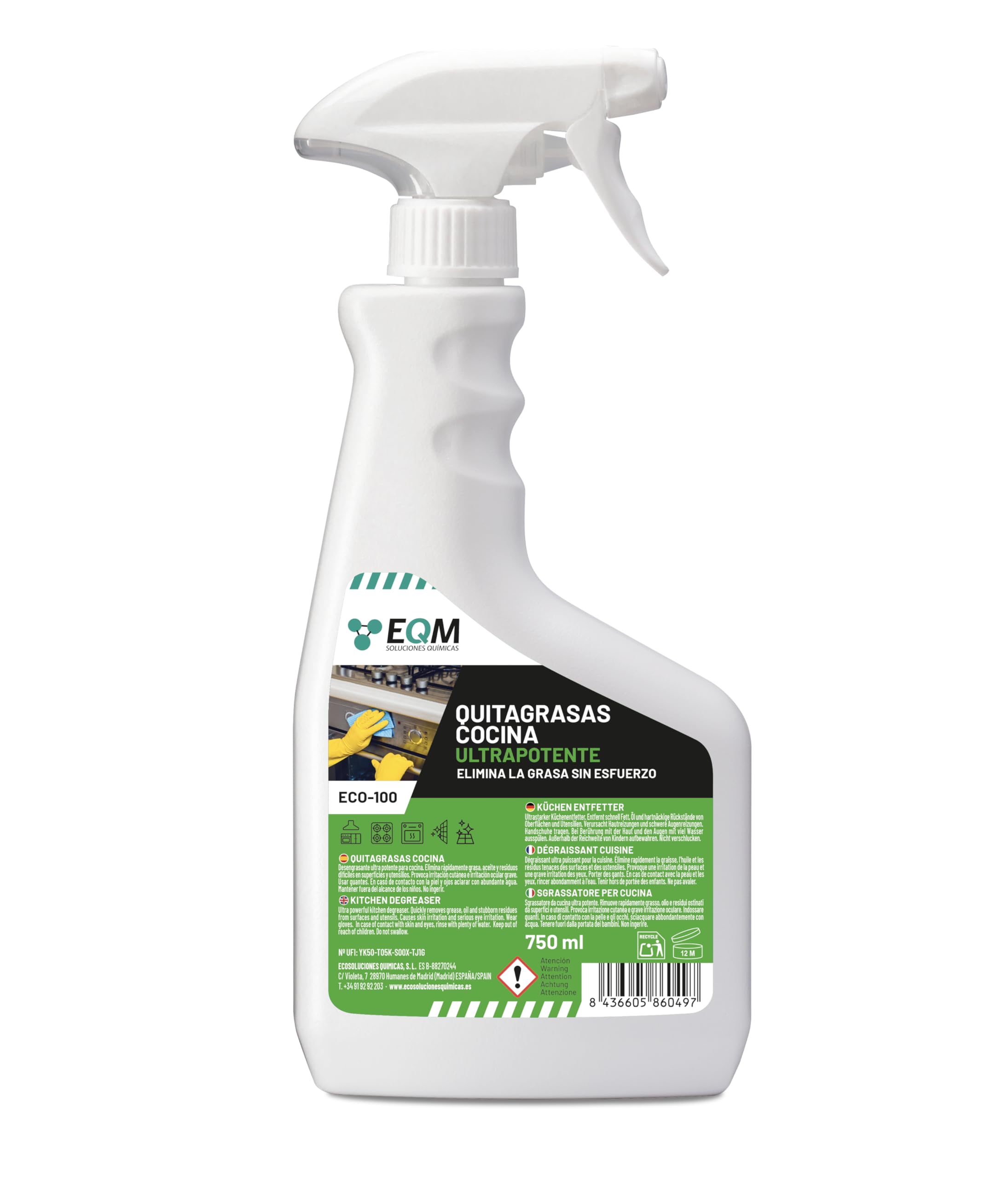 EQM ECO-100 Desengrasante Concentrado 750 ML