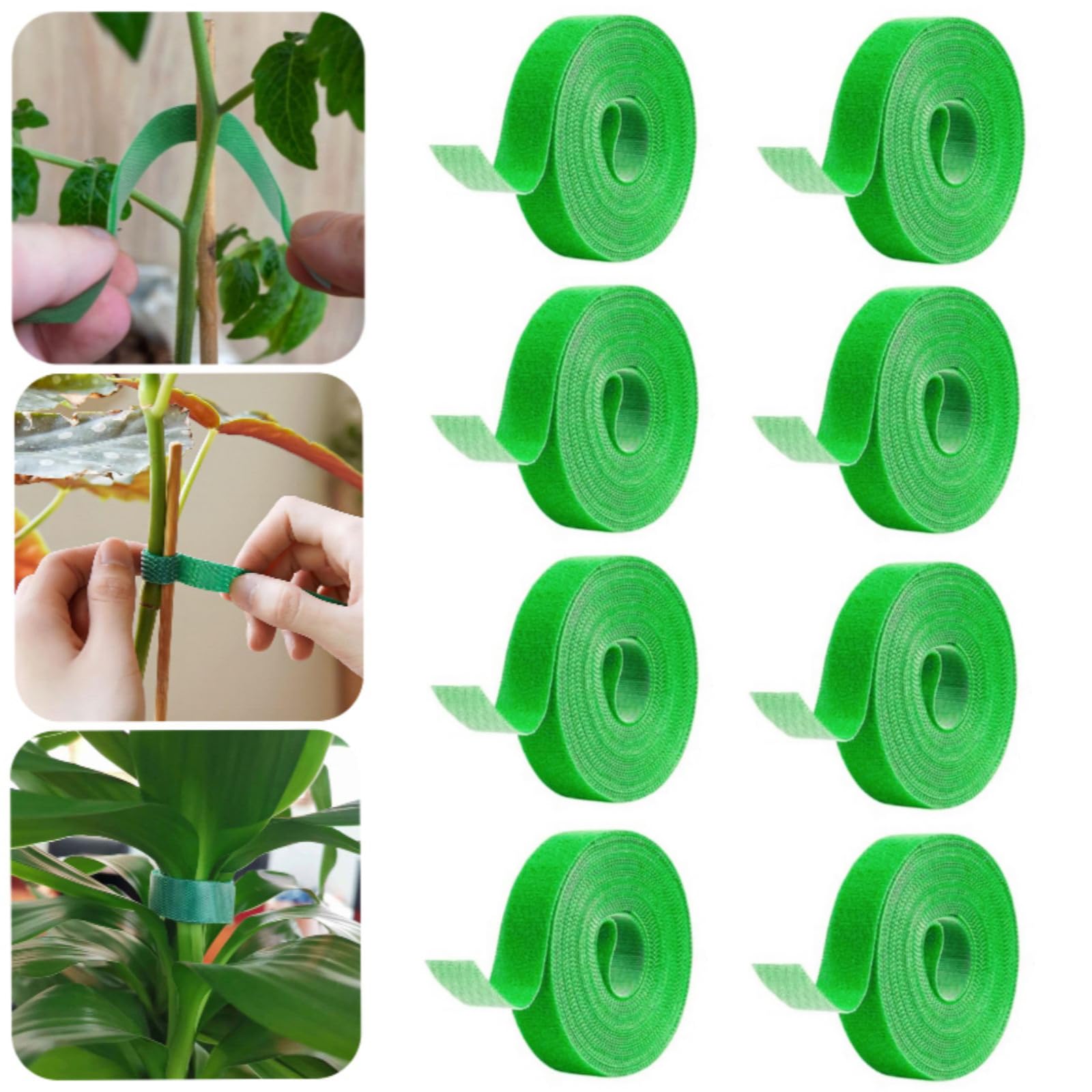 Sunkizzrs® (1 MTR x 20MM - 8 Roll) Plant Ties Strap; Reusable, Adjustable, Gentle Plants Supports for Effective Growing; Multi-Use Support Tie Tape for Gardening, Wire Organizer, Cable Management (B0BPYQMLB2) Amazon Price History, Amazon Price Tracker