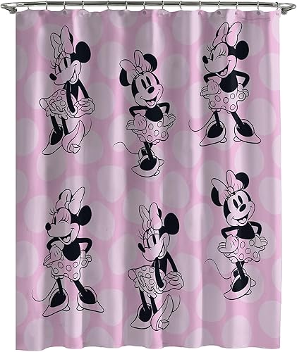 Miniatura 10 de Jay Franco Disney Nightmare Before Christmas - Cortina de ducha de tela para niños, decoración de baño en blanco y negro con Jack Skellington y Zero