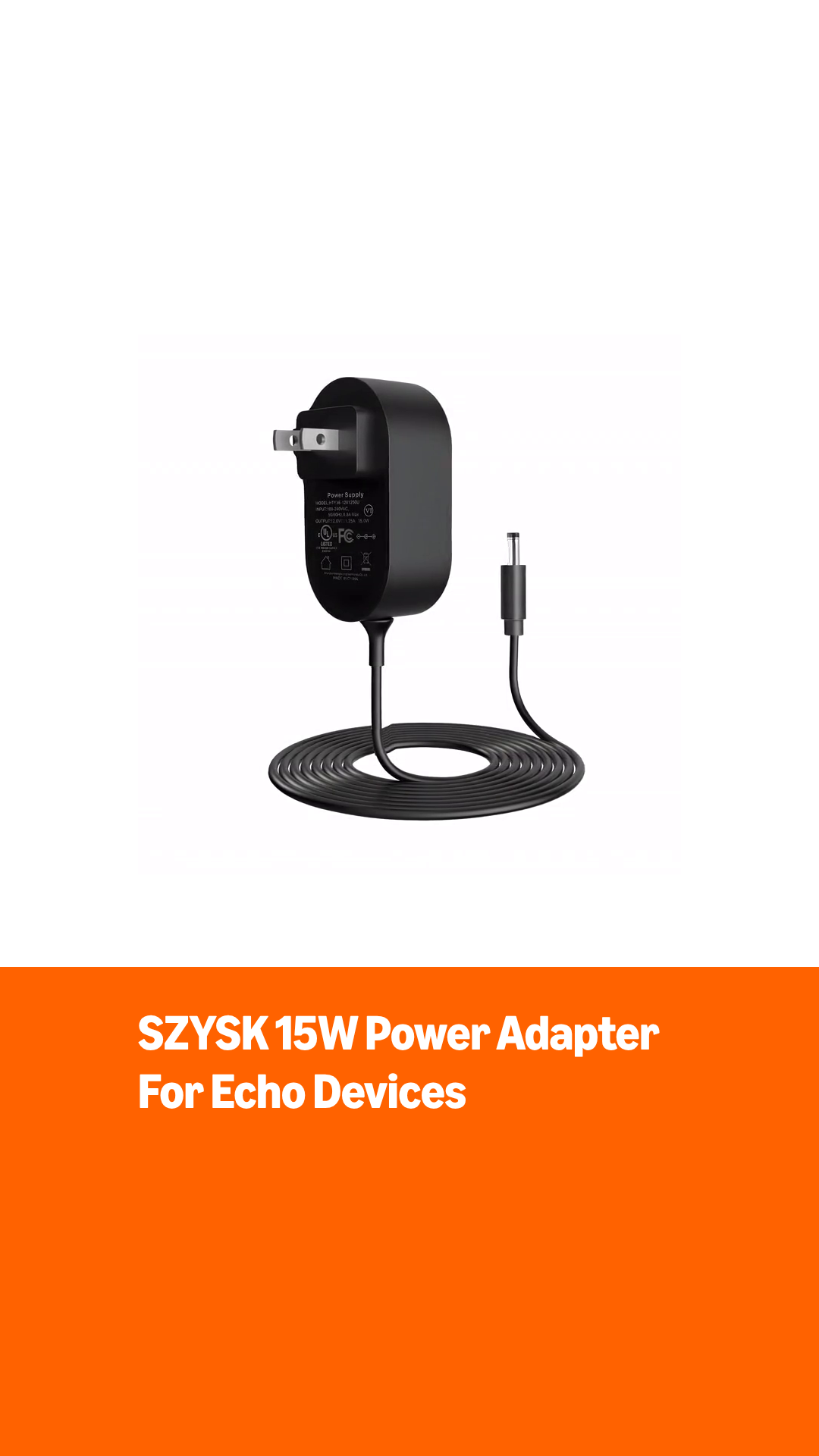 Amazon.com: 15W Power Adapter for Alexa Echo Dot (3rd/4th/5th Gen