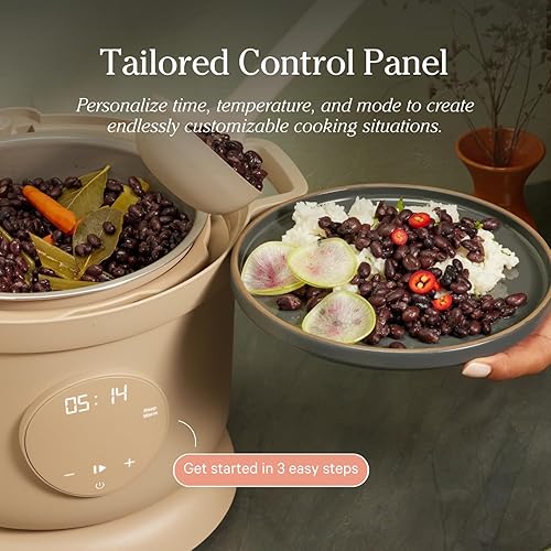 Miniatura 4 de Our Place Dream Cooker  Multicooker de 6 cuartos  4 modos versátiles  Cocina a presión, cocción lenta, sear y saltear, mantener el calor  Liberación