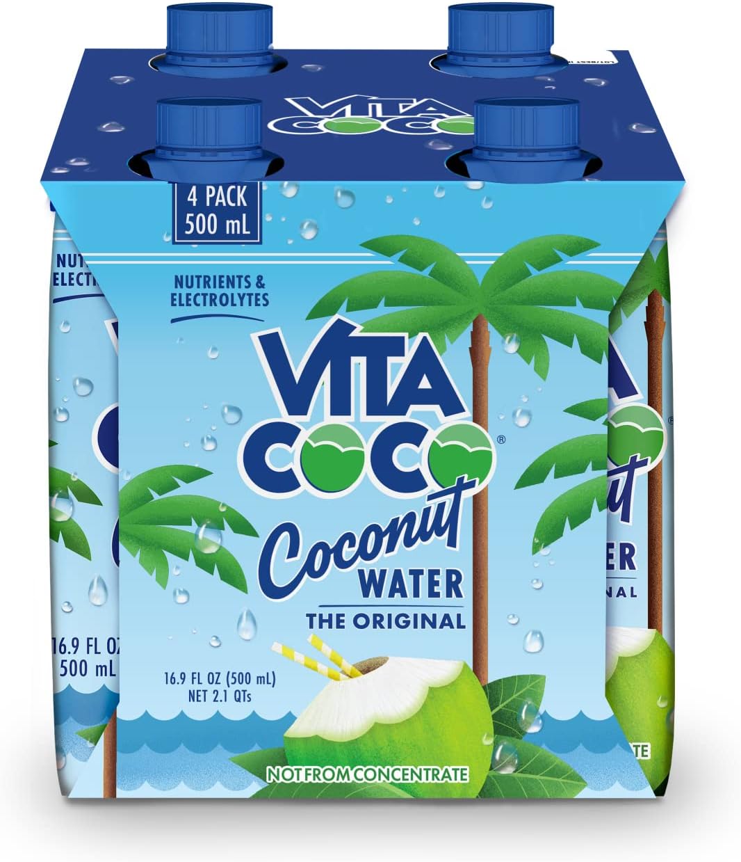 Coconut Water, 16.9 Fl Oz, 4 Pack