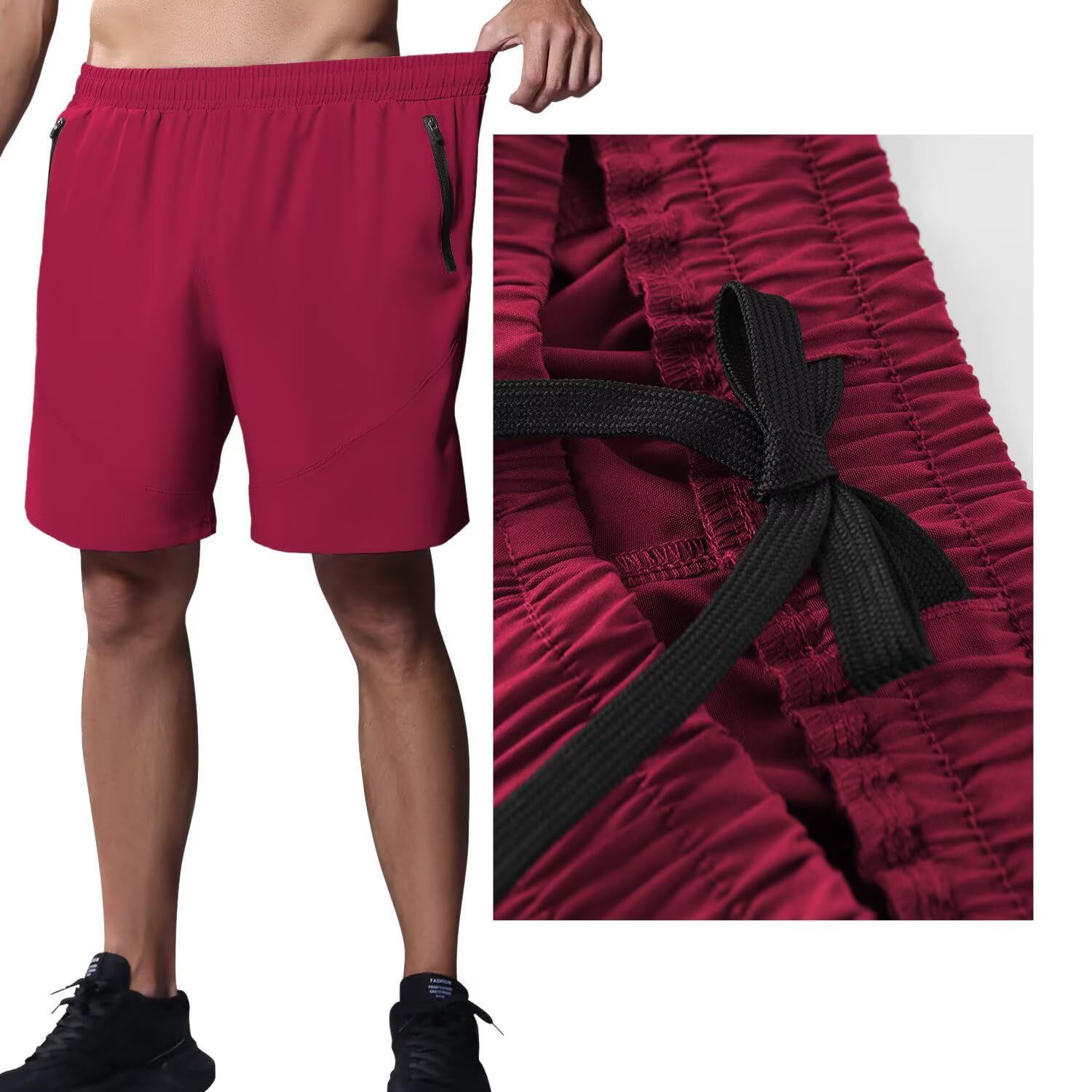 HMIYA - Running Shorts, Pantaloncini da Corsa Uomo