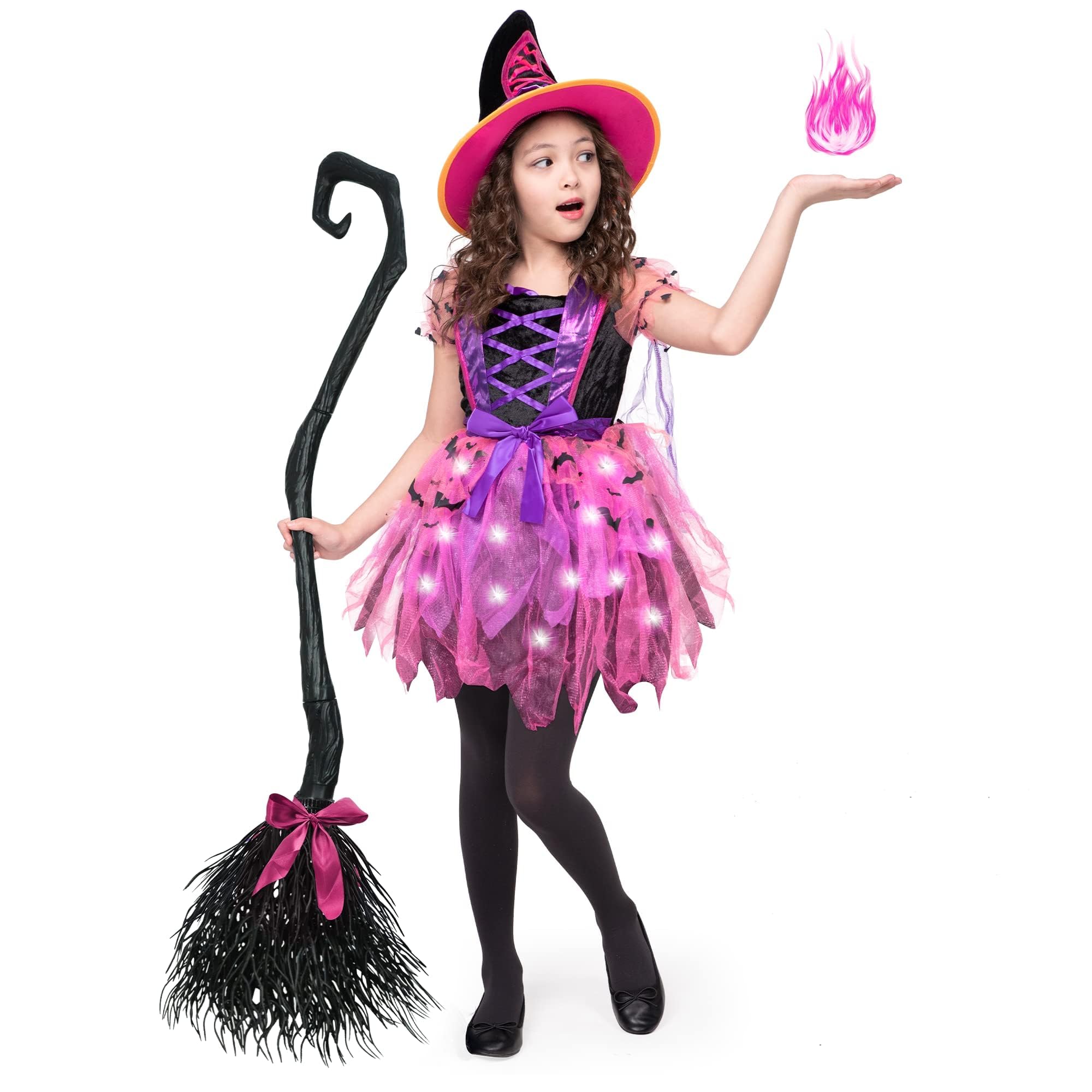 Spooktacular Creations Kostium czarownicy Rozświetl dziewczyny Zestaw kostiumów na Halloween