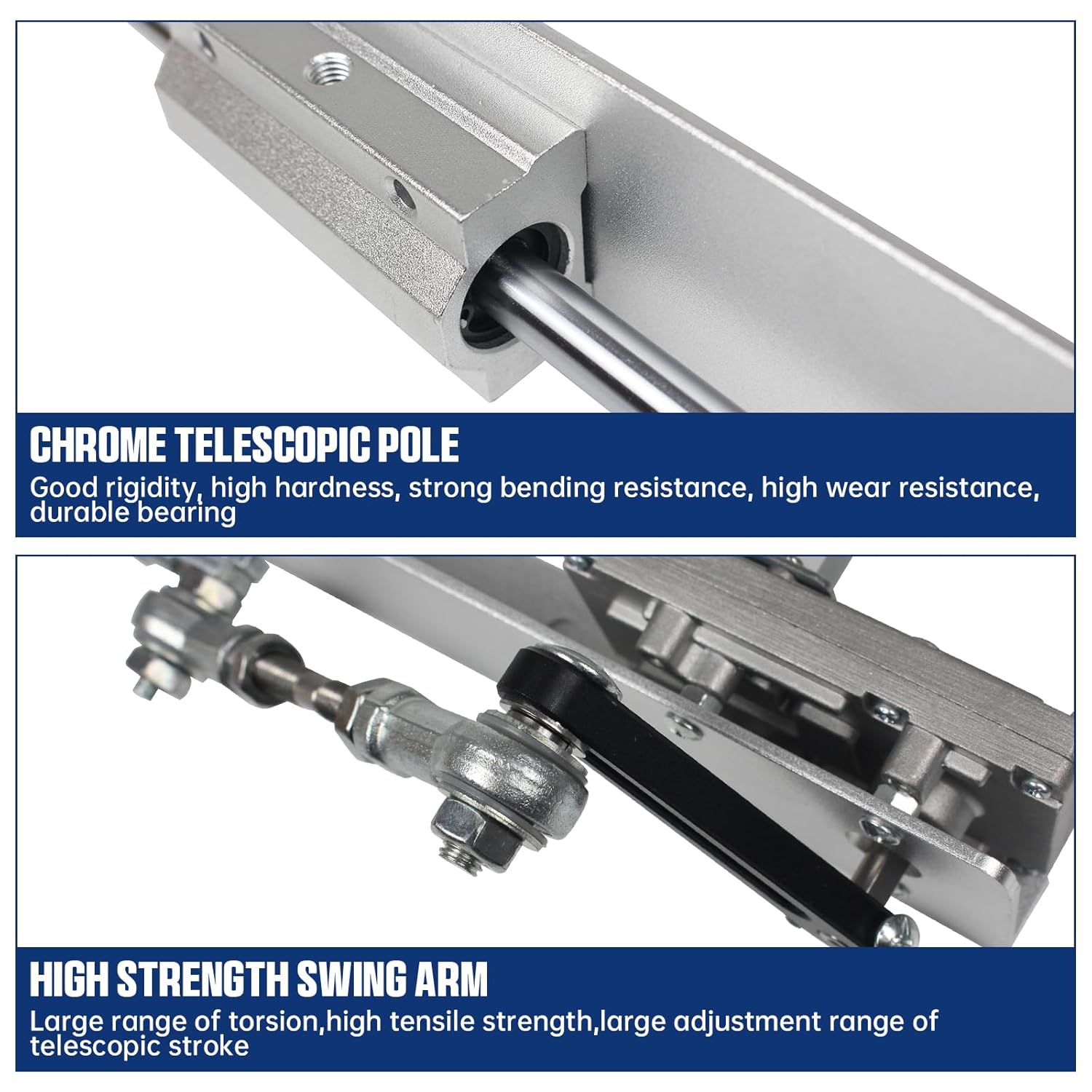 CNCTOPBAOS Reciprocating Linear Actuator Stroke 6 Inch 1.18"-6",Adjustable Telescopic Rocker Arm Mechanism Gear Motor DC24V Speed Regulation Adapter 120RPM 3-15CM