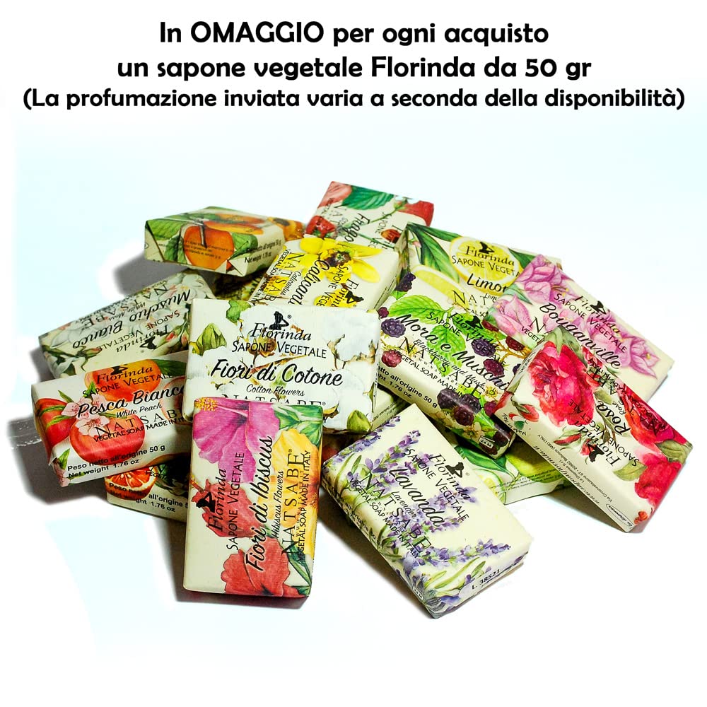 2x L' Erbolario - Bagnoschiuma Fior Di Salina - EcoRicarica da 500 ml | 2 confezioni risparmio da 500 ml l'una | Confezione Risparmio ed Ecologica + OMAGGIO Sapone Profumato Florinda