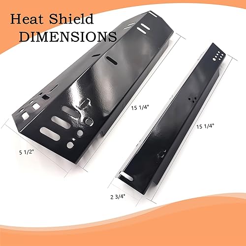 Miniatura 5 de Placa de calor de repuesto para parrilla Dyna-Glo DGH485CRP, DGH474CRP, placas de calor para parrilla Dyna-Glo de 4 quemadores, placa de calor de