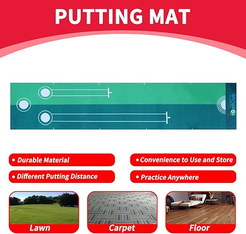 Miniatura 7 de Nattork Juego de golf para niños y niñas a partir de 3 años, carrito de golf mejorado para niños con 4 palos y 12 pelotas, juguete deportivo para