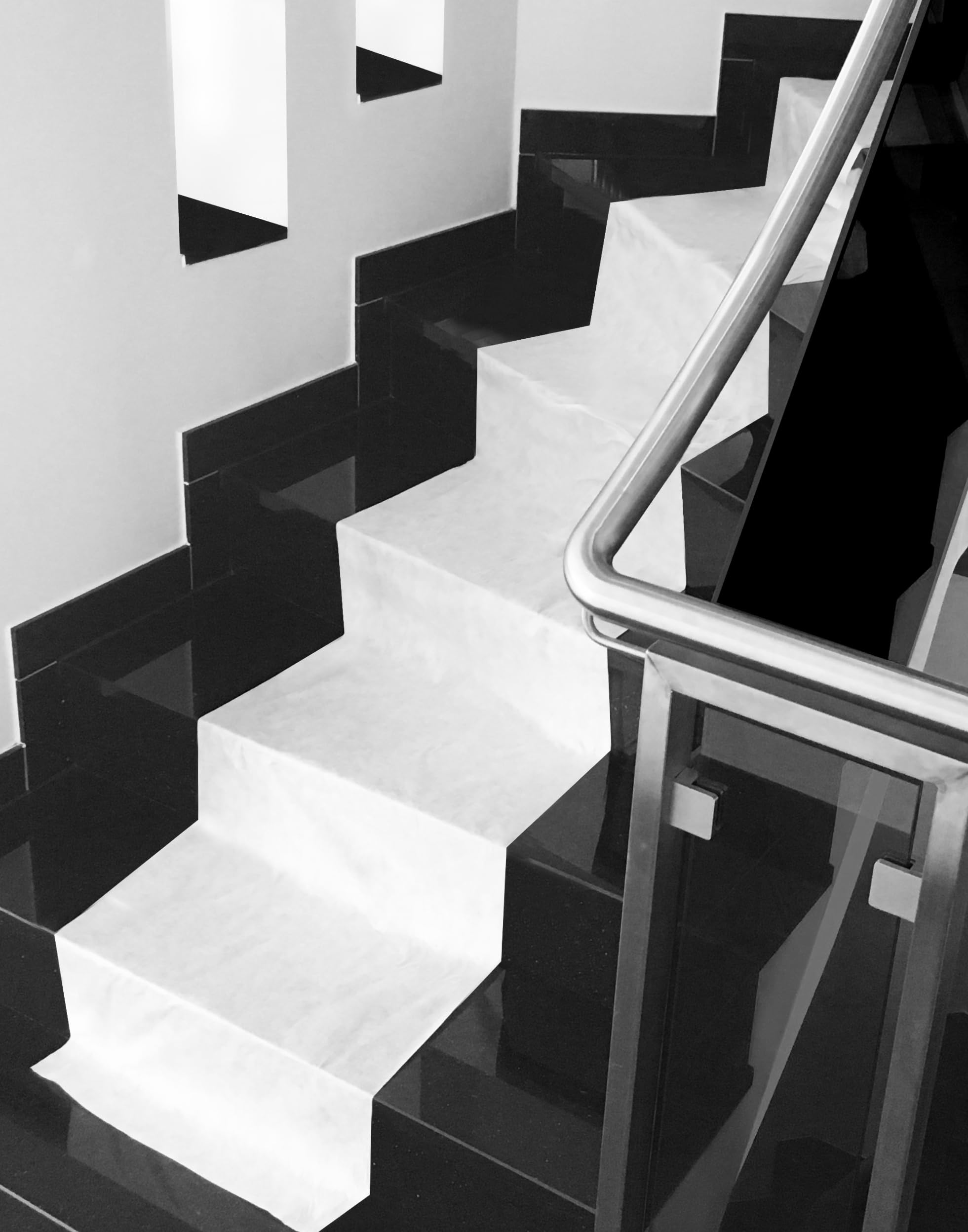 Abdeckvlies weiß selbstklebend FETEX FLOOR-TEX 130g/m² 25x0,7m | Treppenvlies| Renoviervlies