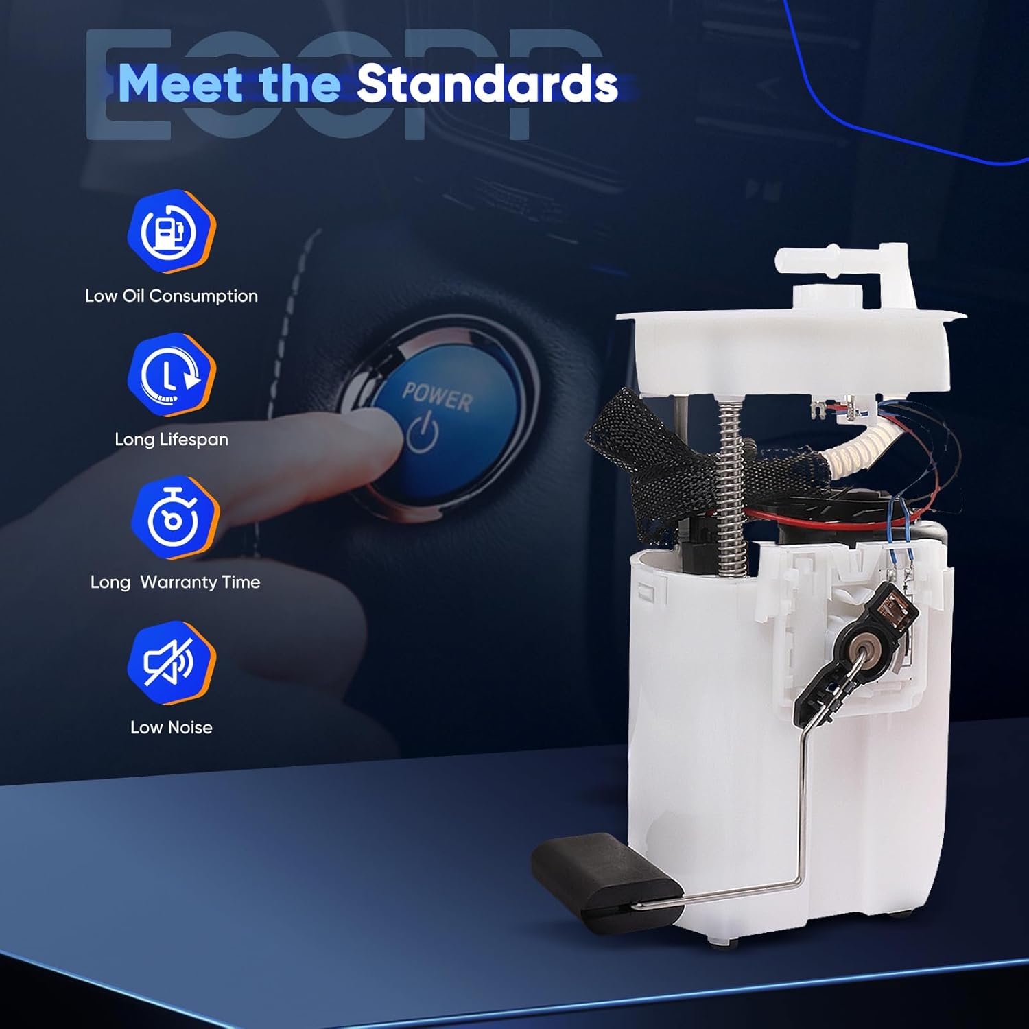 ECCPP E9070M Electric Fuel Pump Module Assembly Compatible with Honda Odyssey 2011-2016 V6 3.5L, Replaces 17045TK8A00, SP8056M, P76843M