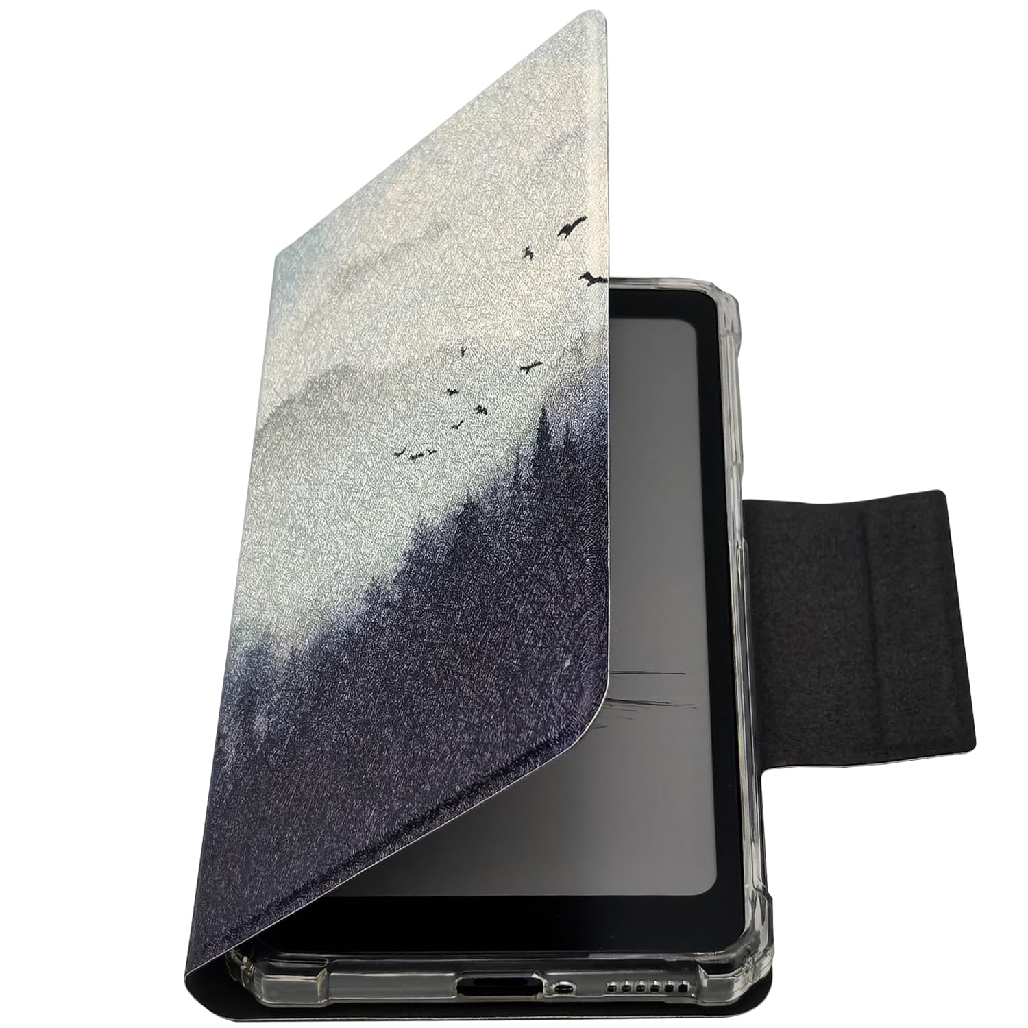 2in1 Magnetic Detachable Flip Case for Onyx Boox Palma2 Pro (2025 Released) TPU Transparent Cover with Auto Sleep/Wake, Magnetic Closure Buckle (Misty Forest) — view 7