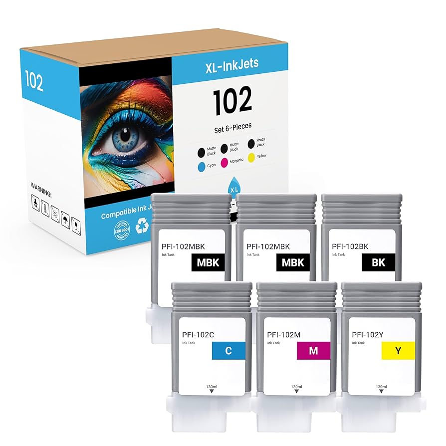 キヤノン　Canon PFI-102 4色12個セット Canon PFI-102 Ink Cartridges | Next Day Delivery Available