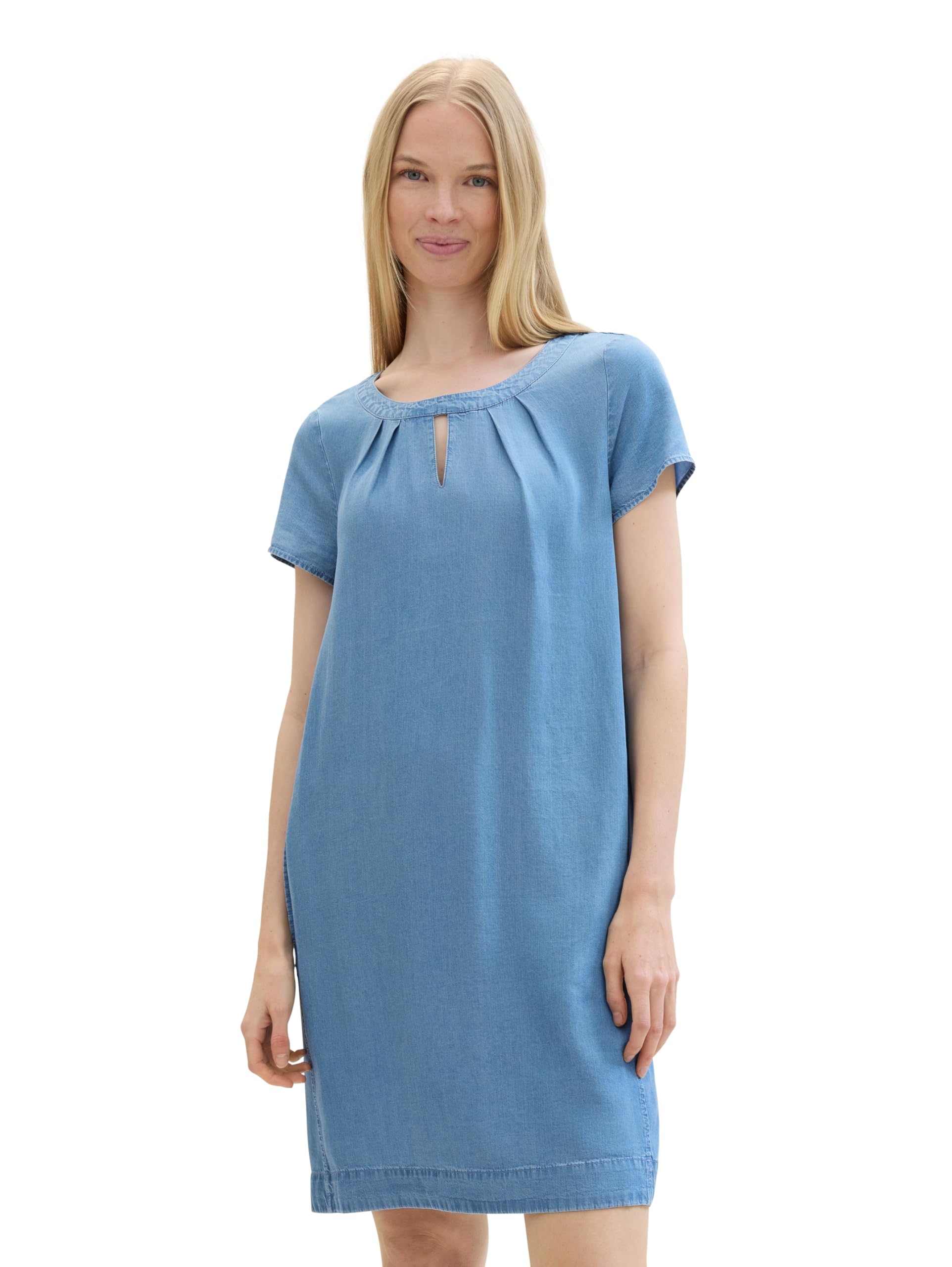 Tom Tailor Damen Lockeres Jeanskleid