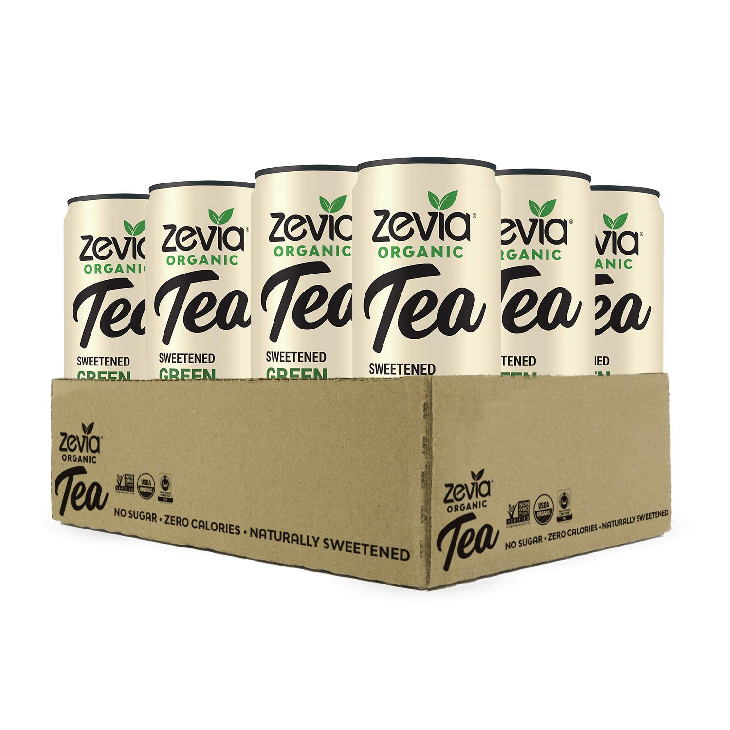 Buy Zevia Organic Sugar Free Iced Tea, Green Tea, 12 Fl Oz (Pack of 12