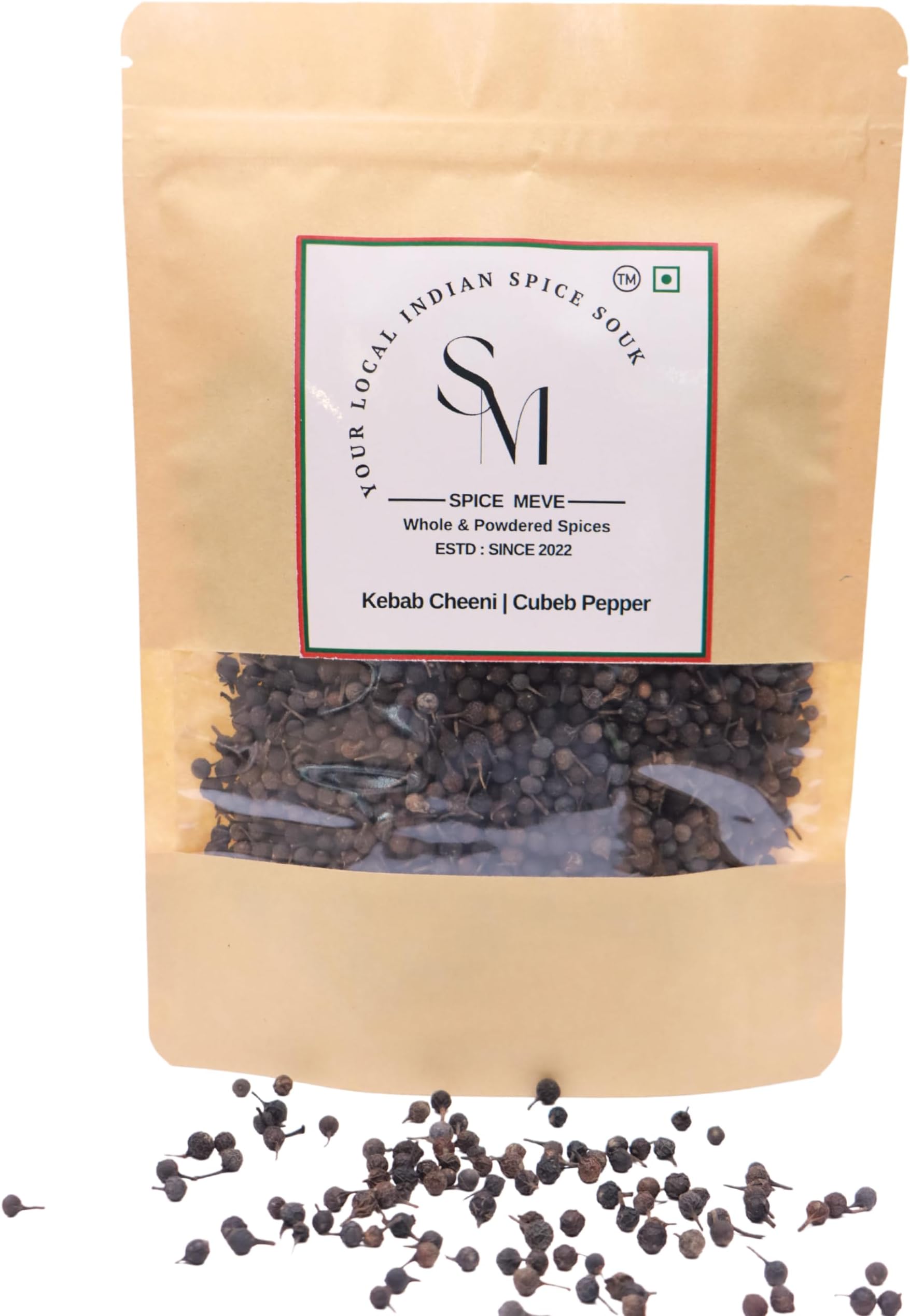 Spice Meve kabab Chini | Cubeb Pepper | Tailed Pepper | Cubeb Berries | Piper Cubeba Linn | Shital Chini (25 g)