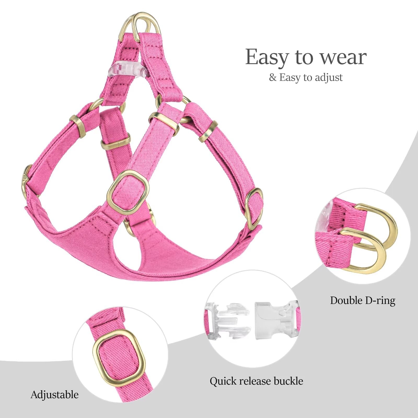 Waterproof Dog Collar And Leash Set Pink Silicone Dog Collar And