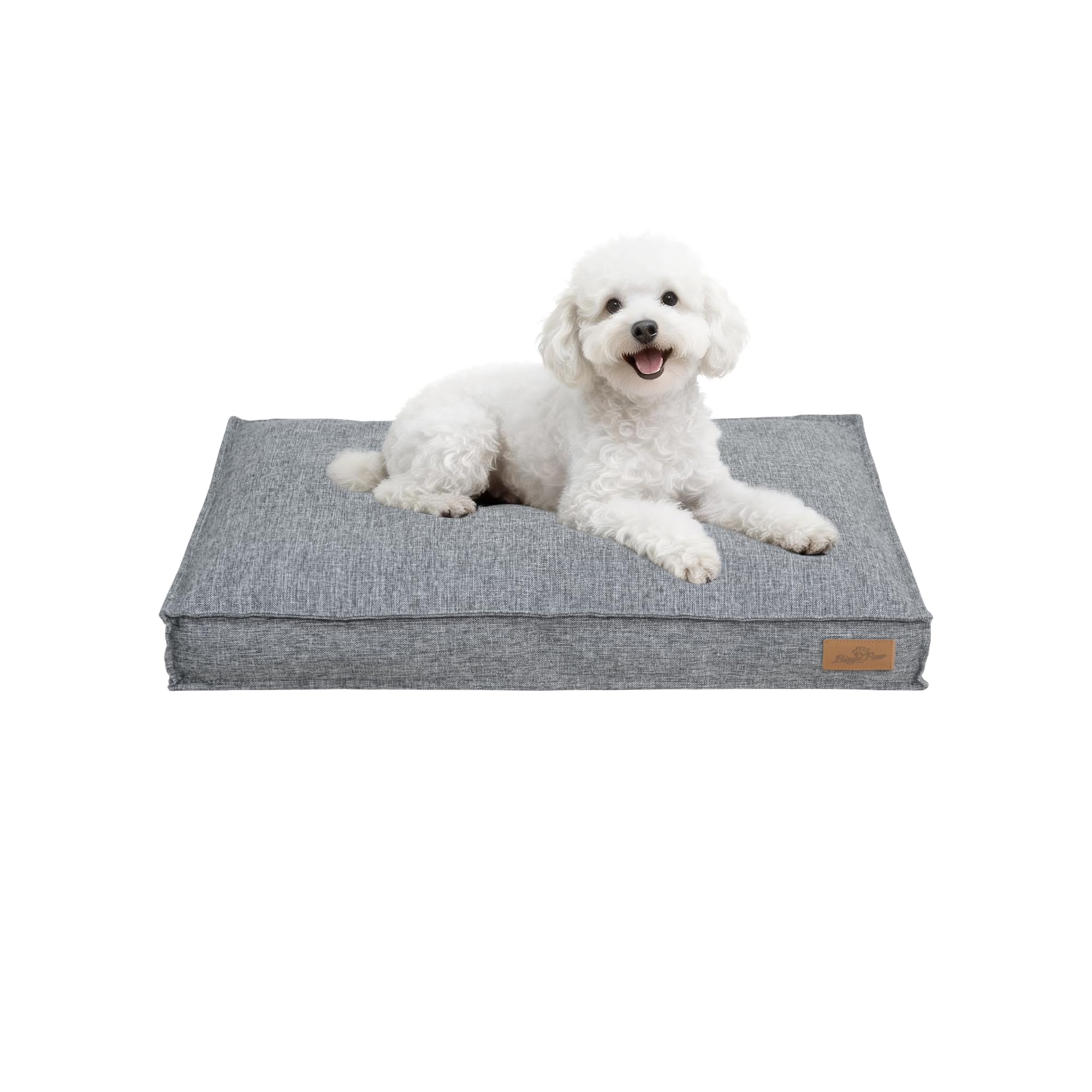 BingoPaw Lino Cuscino per cani Estivo Taglia Piccola Letto cani Sfoderabile | Estate Cuccia Cane Traspirante Lavabile 75x50,5x10cm