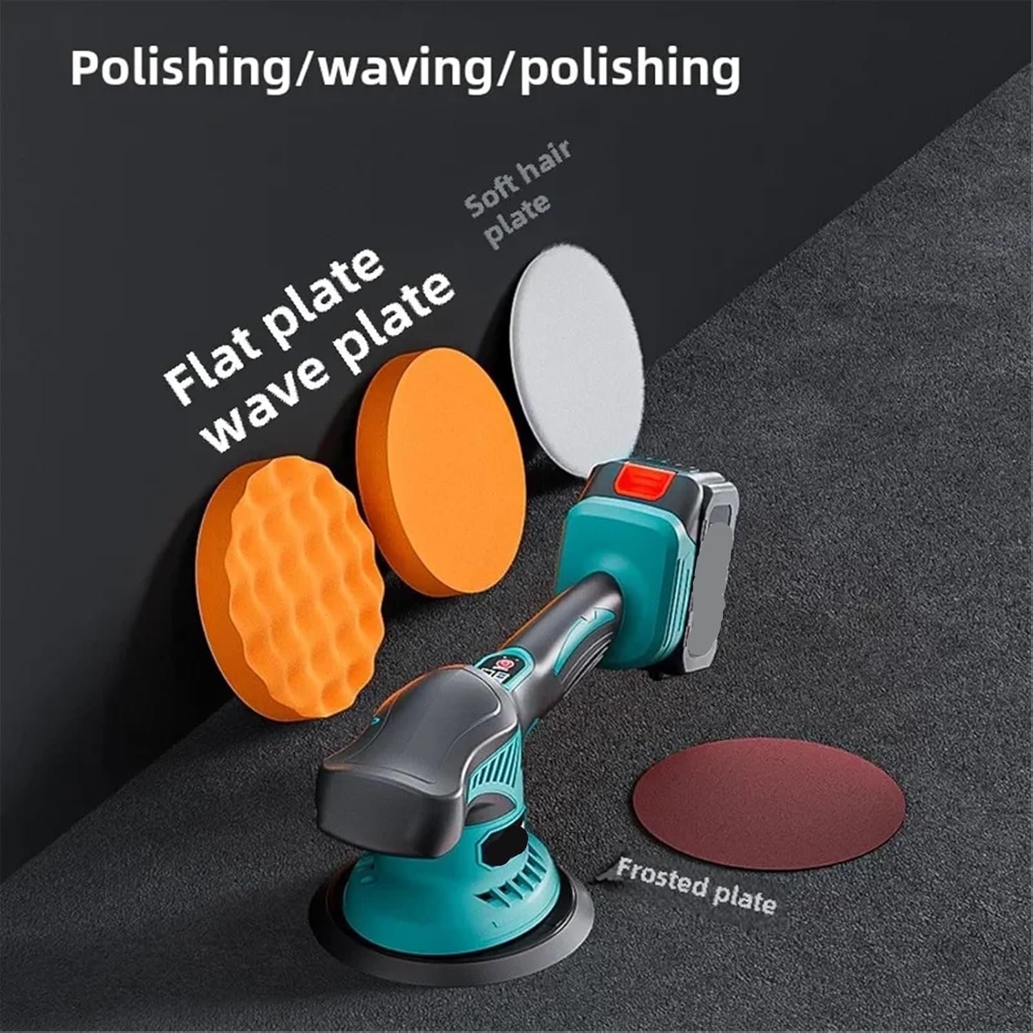 Buffer Polisher, Car Polishing Machine Waxing Artifact Wireless Car Home Beauty Glaze Scratch Repair Grinding Machine Polishing,for Buffing,Sanding,Polishing