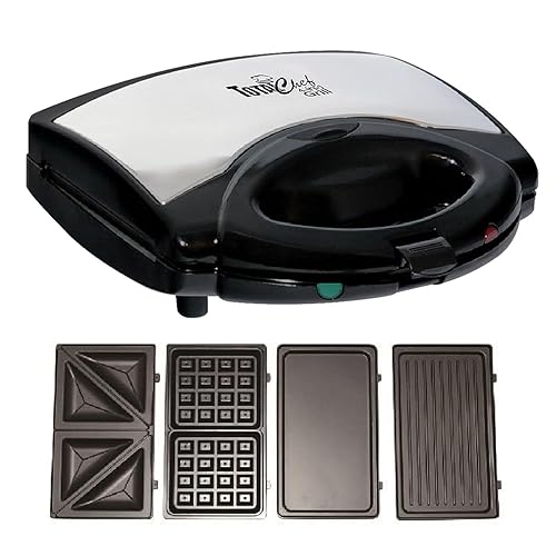 Total Chef 4 in1 Grill Waffle Maker - Sandwich, Panini