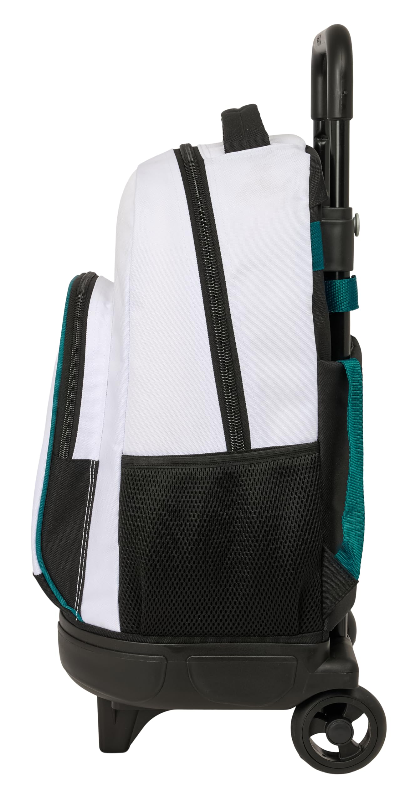 REAL MADRID EQUIPACIÓN 26/27 - Mochila Grande con Ruedas, Compacta, Extraíble, Ideal para Niños de Diferentes Edades, Cómoda y Versátil, Calidad y Resistencia, 33x22x45 cm