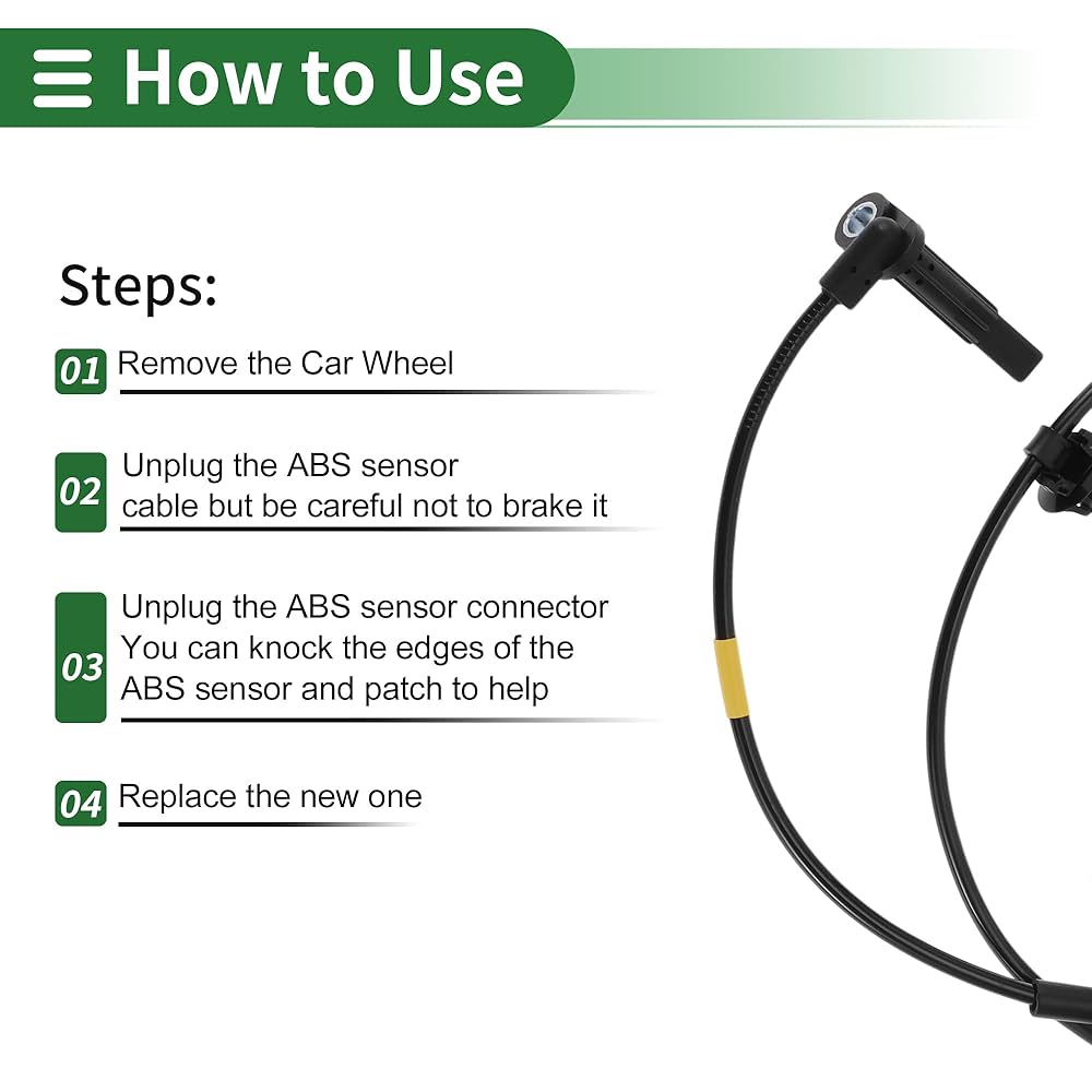 自慢 Amazon.com: Motoforti ABS Wheel Speed Sensor ABS Sensor Anti