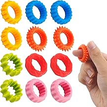 Sensory Activity Fidget Toys Anti Stress, 12 Pcs Silicone Fidget Rings, Perfect for Soothing ADHD, Improve Concentration, Colorful Stress Relief Toys for Children