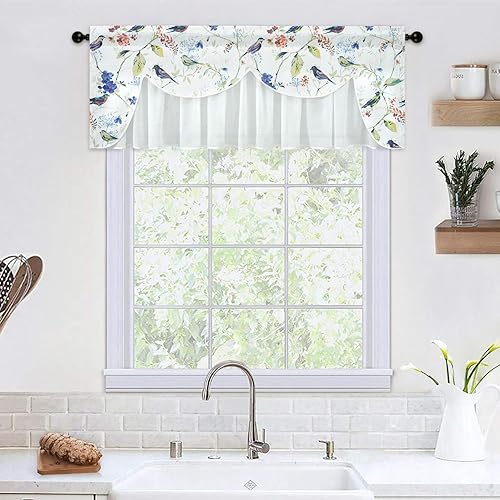 VOGOL Country Style Kitchen Valance Curtains - Thumbnail 5
