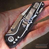 Vista 4 de KCCEDGE BEST CUTLERY SOURCE EDC - Cuchillo de bolsillo para camping, accesorios de caza, cuchillo plegable de borde afilado